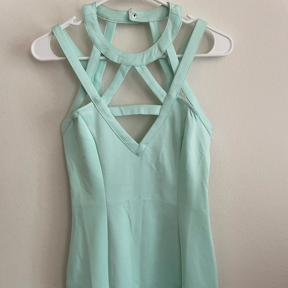 Tobi Stencil Me In Dress Mint